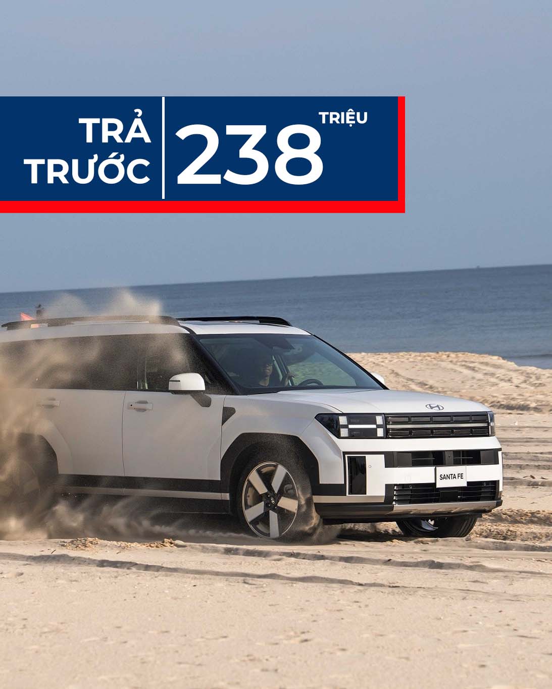 trả góp hyundai santafe